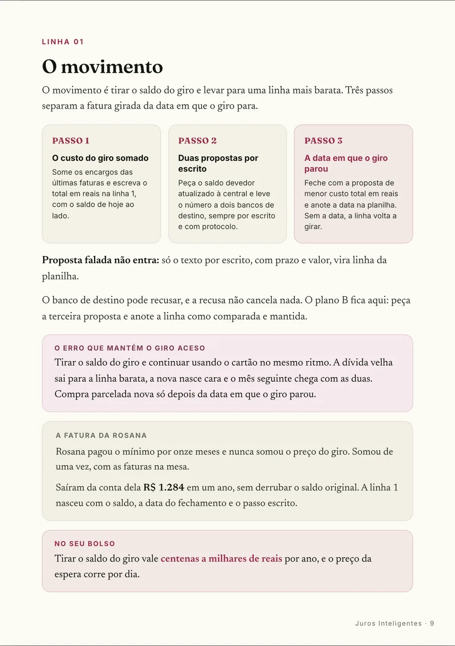 Página real do guia: Passo a passo