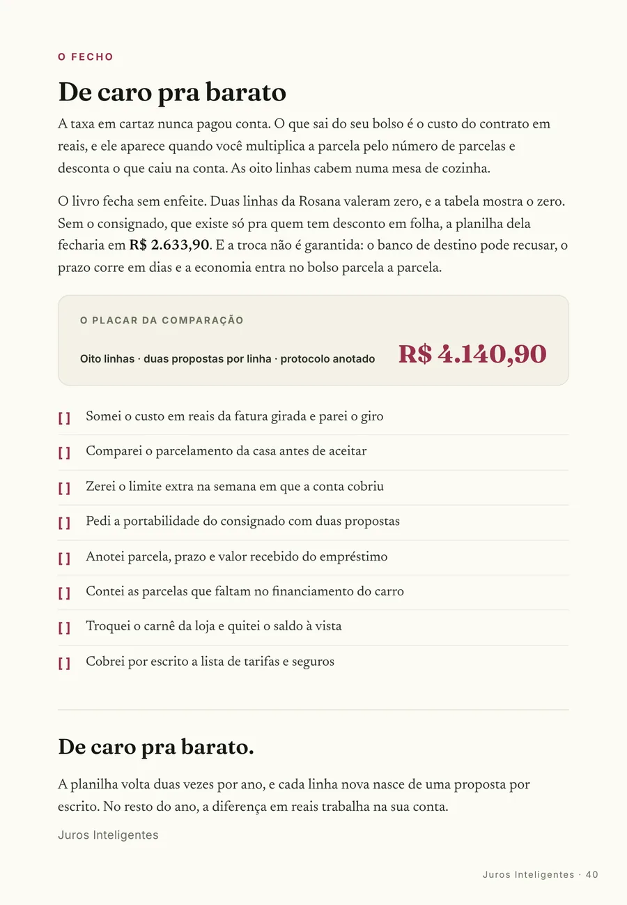 Página real do guia: O placar